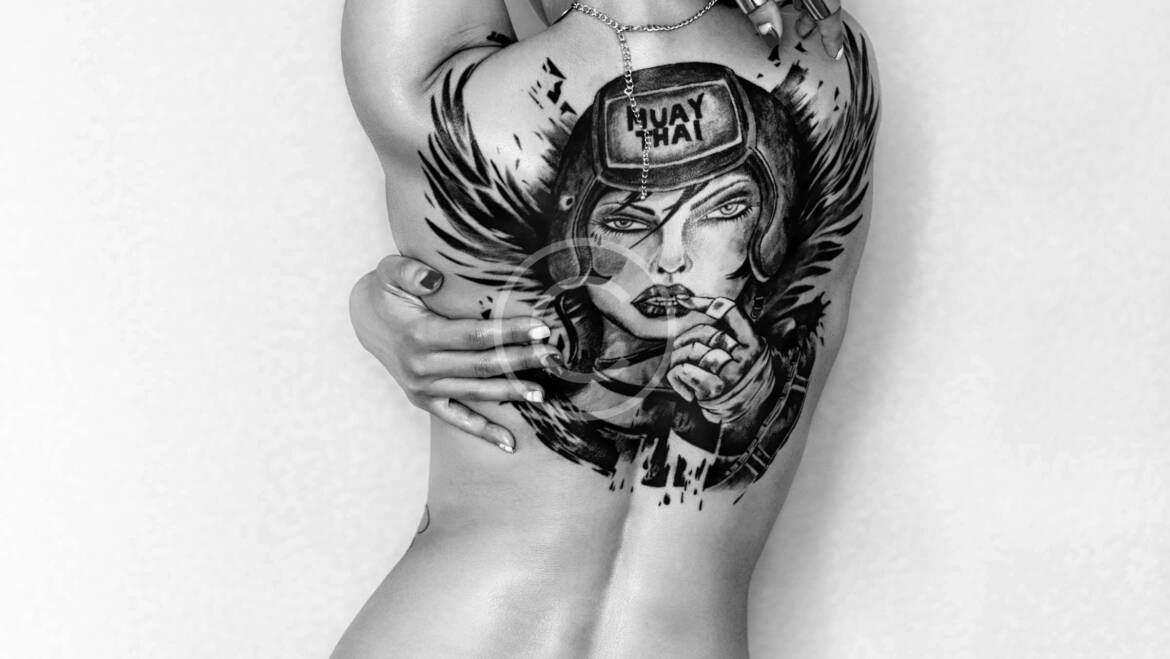 Skin-Deep Art on a Female Body